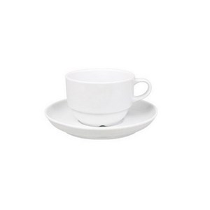 Уголемен размер на Чаша с чинийка за кафе Güral International Delta 90 мл [002575]