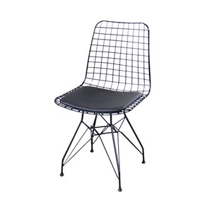 Уголемен размер на Метален стол с възглавница [005126]