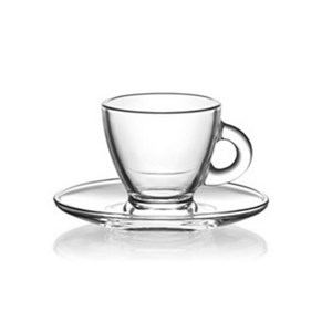 Уголемен размер на Чаша за кафе с чинийка 6 бр [005853]