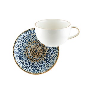 Уголемен размер на Чаша с чинийка Bonna Alhambra 350 мл [006992]