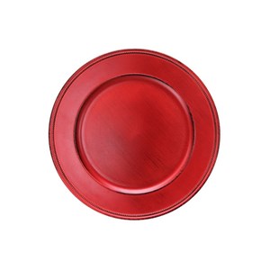 Уголемен размер на Подложна чиния Червена OLD SCHOOL Ф 33 см [010439]