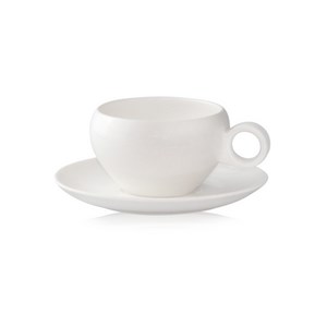 Уголемен размер на Чаша с чинийка за кафе Horecano Sidney 300 мл [011788]